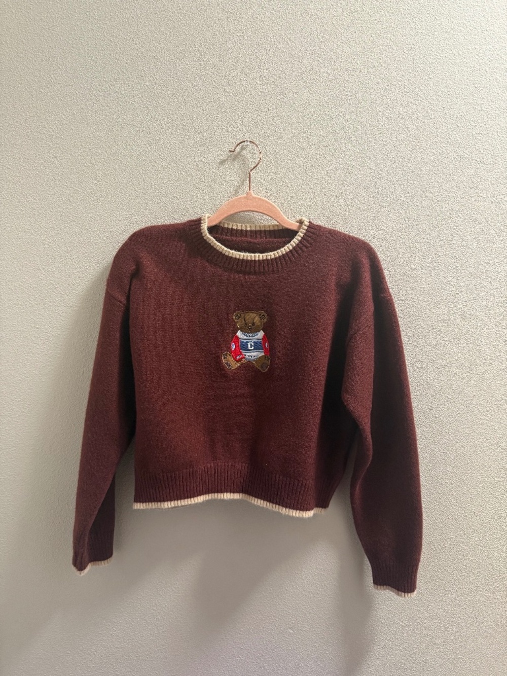 Cider Maroon Sweater Tedyy Bear